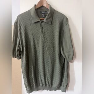 Toscano Knit Polo Shirt  Men’s SzM Minimalist Workcore Gorpcore Classic Academia